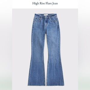 Abercrombie high rise flare jeans
